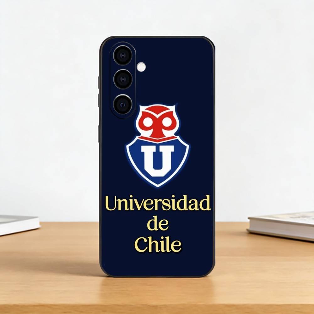 

C-Chile U-University Phone Case Black Silicone Soft For Samsung Galaxy A73,A72,A71,A70,A53,A52,A51 Samsung a12