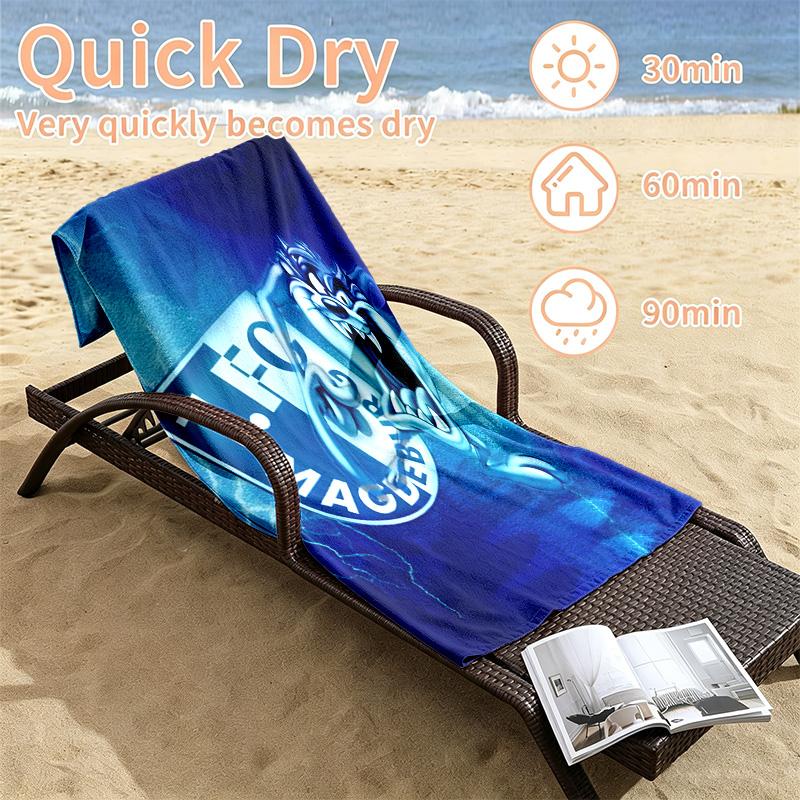 1. FC Magdeburg Beach towels also serve as bath towels summer essential a musthave for the outdoors the beach and the pool