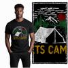 Coolmind YA004 100% cotton cool lets camp print men T shirt exclusive graphic o-neck men tshirt big size casual tee shirt man