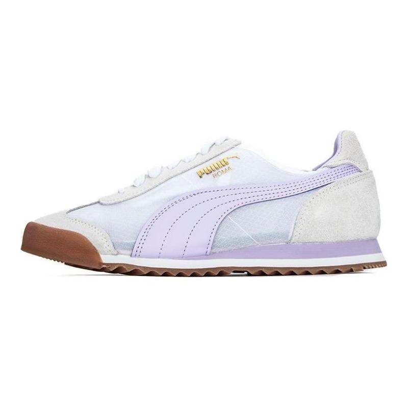 PUMA Roma OG T Unisex Low-top Fabric Casual Shoes White Purple 387241-06 37