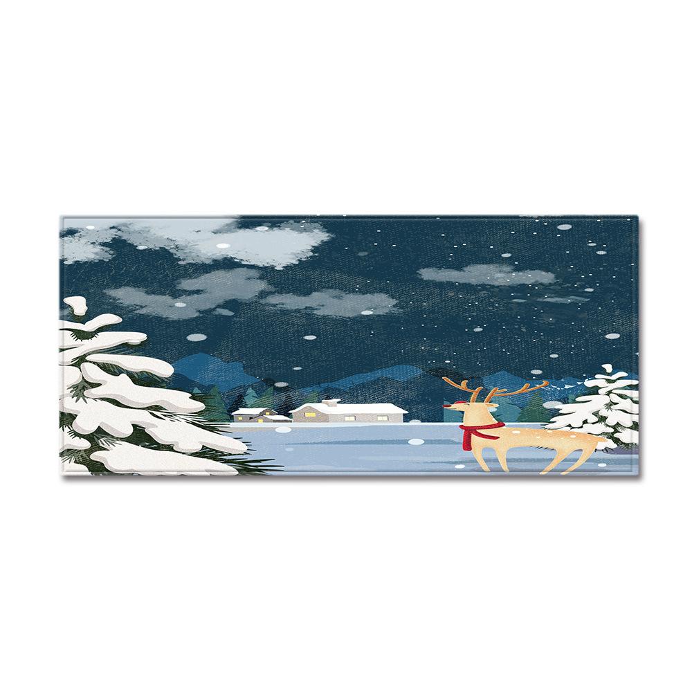 Christmas Kitchen Sand Carpet Doormat Long Floor Mat