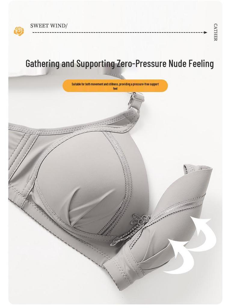 Wirefree Plus Size Anti-Sagging Support Bra for Mature Women