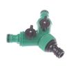 2 Way Garden Water Pipe Connectors Pipe Adapter Y Shape Hose Splitter Valve Three Way Plastic Valve With Switch