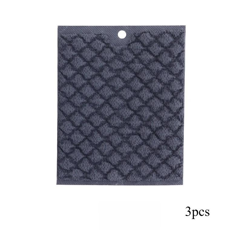 

3 шт. Сверхпрочные чистящие салфетки Кухонные салфетки для мытья посуды Супервпитывающие Быстросохнущие Многоразовые для уборки кухни Удаление масляных пятен Салфетка-пузырь темно-синий