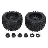 2PCS RC Car Hex Wheels Rubber Thicken with 3 Specifications Combiner RC Monster Truck Tire Tyres for 1 8 Arrma General