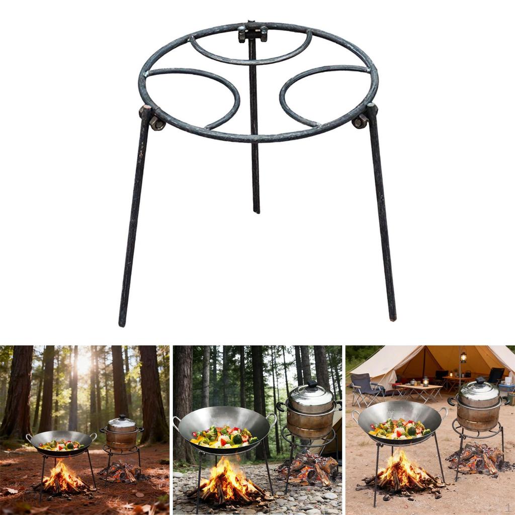 Trójnóg na ognisko Składany Stojak na Garnek Grillowy Campingowy na Piknik