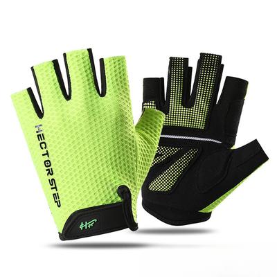 Cycling Gloves Half Finger Shock Absorption Men and Women Road Mountain Bike Short Spring and Summer Anti-slip Fitness Driving Sun Protection Gloves