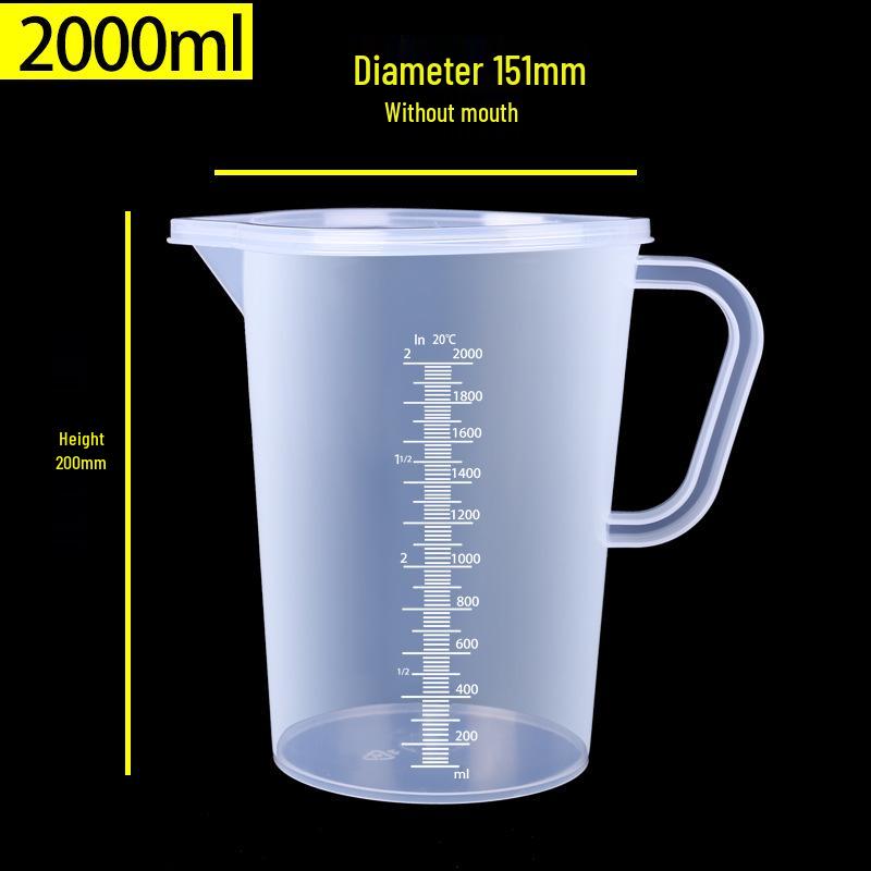 Plastic Measuring Cup with Scale for Kitchen, Baking, and Milk Tea Shops