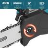 3000W 8/10 Inches Cordless Electric Saw Chainsaw With 2PC Li-ion Battery Brushless Motor Rechargeable Woodworking Tool 388VF