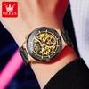 OLEVS Men's Watches Trend Fashion Top Brand Original Automatic Mechanical Wristwatch Waterproof Stainless Steel Outdoor Dress