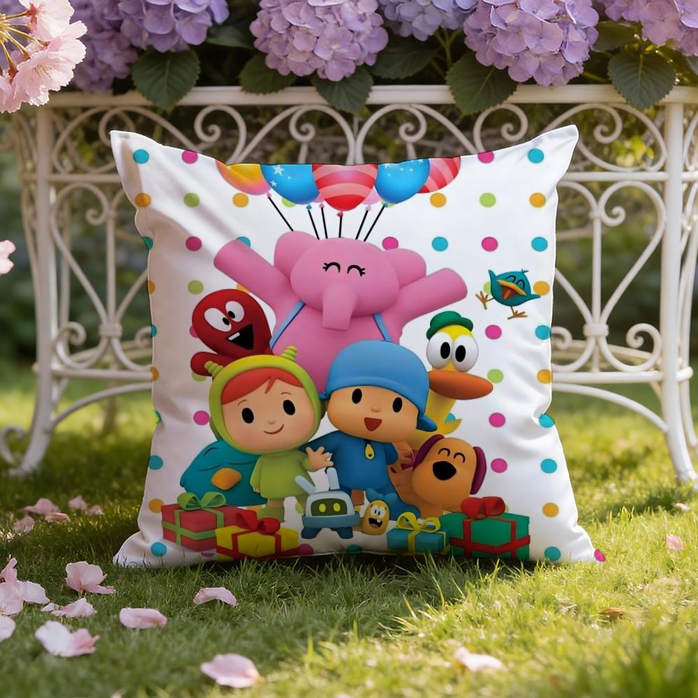 Мультяшная Милая Наволочка P-Pocoyo для Дома и Автомобиля: Двусторонняя конструкция для максимального комфорта 30X30cm