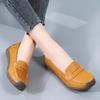 Fashion Shoes for Women Moccasins Flats Woman Loafers Genuine Leather Female Shoes Slip On Ballet Nurse Women's Shoes Plus Size 44