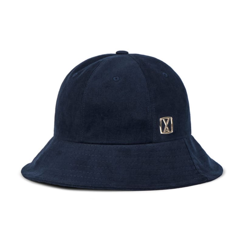 VARZAR VA Square Stud 6-Panel Bucket Hat Navy