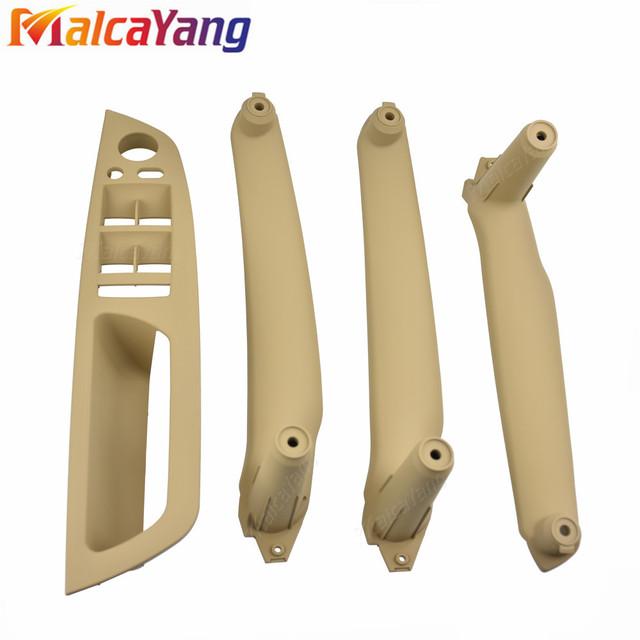 

Left Right Side Inner Interior Armrest Door Panel Handle Pull Trim Cover For BMW E70 X5 E71