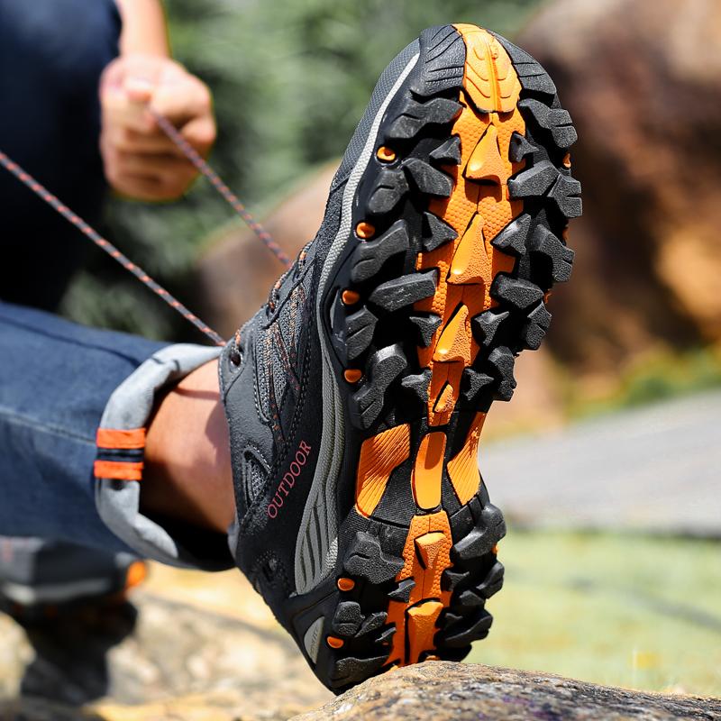 

Outdoor shoes climbing off-road hiking shoes travel sports hiking shoes wear-resistant couple 35