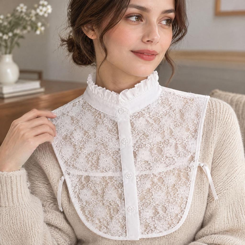 Women's Multi-Functional Detachable Collar for Sweaters and Shirts, Versatile Stand Collar for Fall Winter