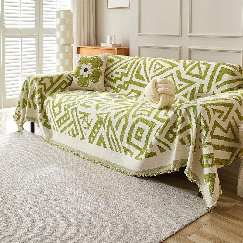 Foreign trade 2025 new bohemian full-cover sofa towel, universal chenille sofa cover sofa cushion for all seasons