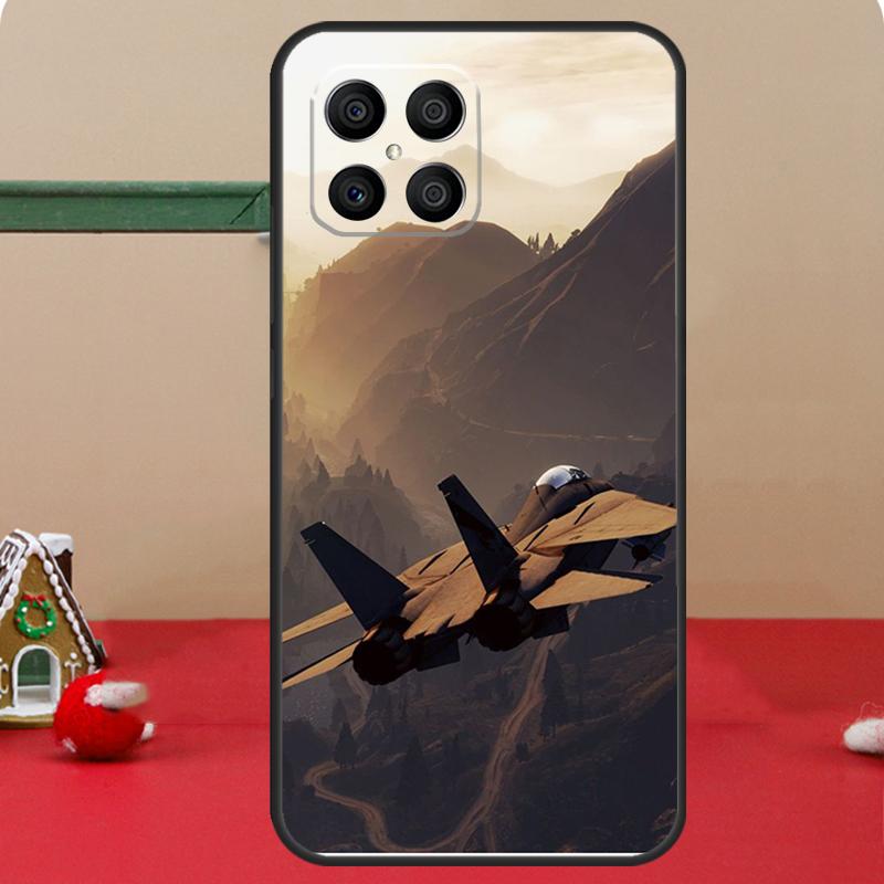 Military Aircraft Warship Fighter Case For Honor Magic 8 5 6 7 Lite Honor 400 Pro 200 70 90 X8c X8b X9a X9b X9c X9d Win Cover