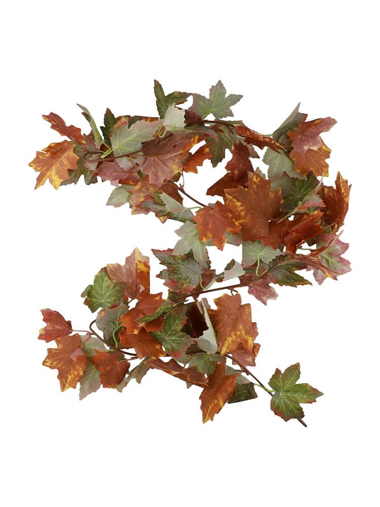 Artificial Maple Leaves Fall Leaf Garland Hanging Vines Autumn Wreaths