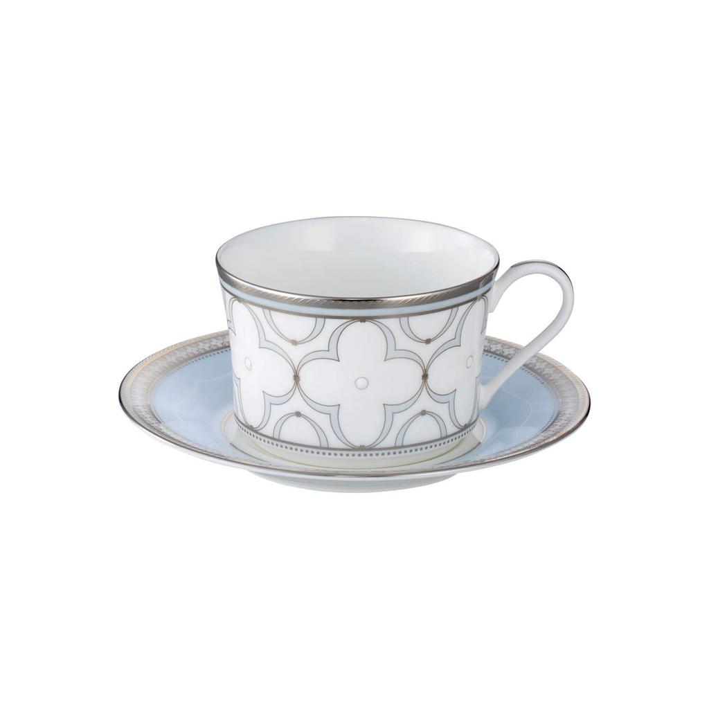 Noritake šálkový podšálek 245 ccm Trefolio Platinum 1 Customer Platinum Bone China & (Káva Čaj) Cca. T93686/4957