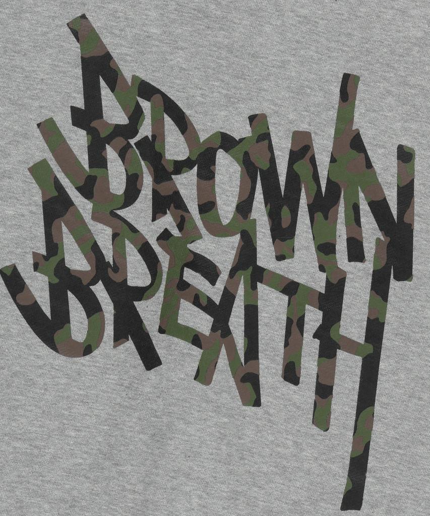 Brownbreath Tag Camo Block Hood Zip Up - Melange Gray