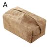Kreativt hjem Stue Spisebord Tissue Boxes Bomull Lin Cloth Art Tissue Box Enkel Papir Box Oppbevaringspose Hjemmeutstyr