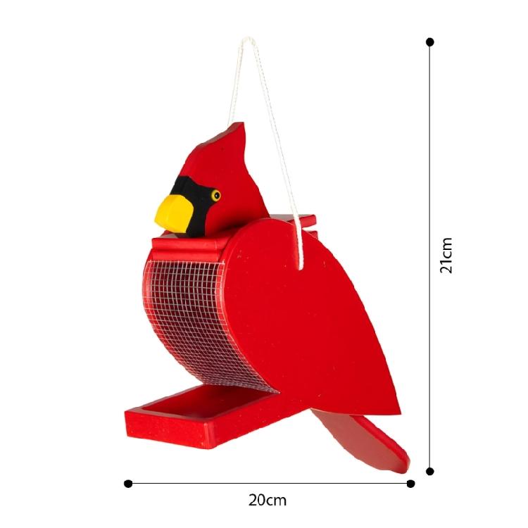 Organic Wood Wild Bird supplier daubed Red Climate Proof Build Suitable For Yard Or deck arrange