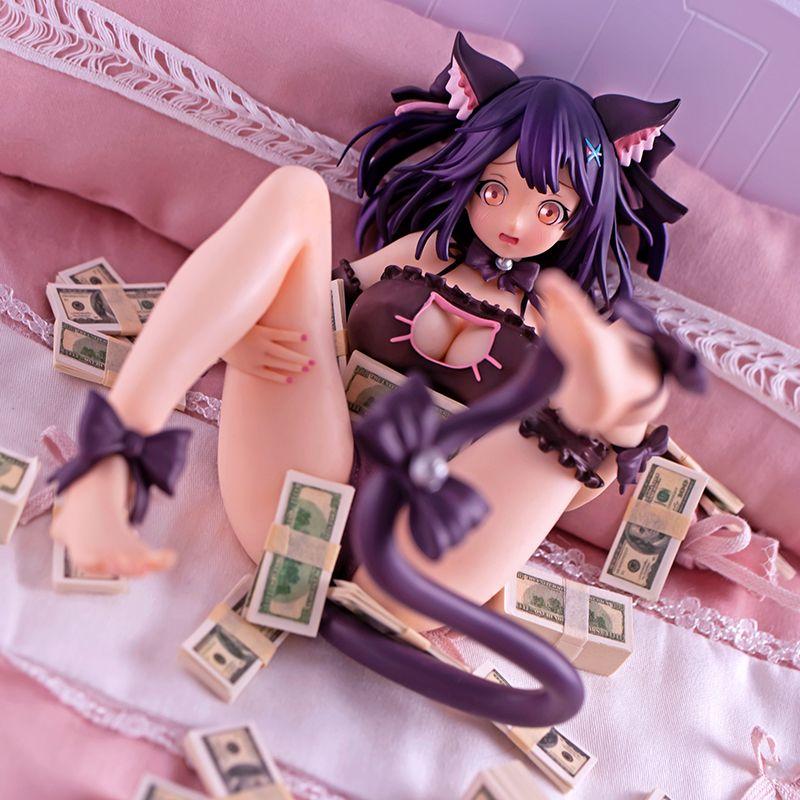 15CM Anime Sexy Girl 1/6 Nine Lives Cat Bikini LotNG PVC Action Figure Model Doll Collection Car Desktop Ornaments Toy Gifts