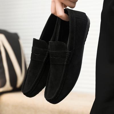 Spring and Autumn Social Guy Casual Shoes Trendy Shoes Doudou Shoes Men Lazy Shoes Cover Feet and Pedal Men's Shoes Cross-border