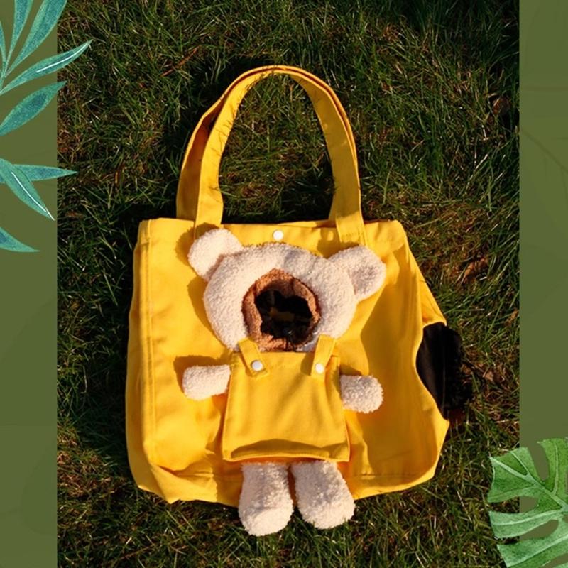 Small Pet Carriers Bag Outdoor Ventilate Shoulder Bag Dog Camping Travel Bag Practical Cats Travel Carriers for Short Trip