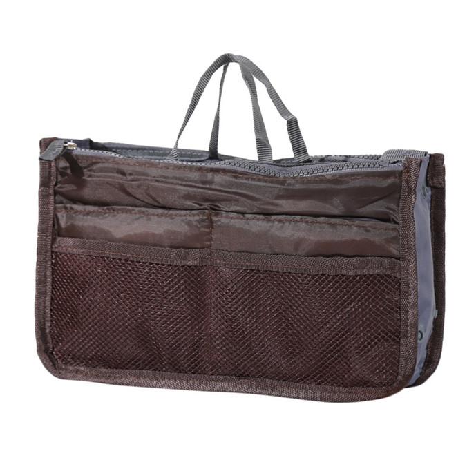 Dámská kabelka Peněženka Nylon Dual Organizer Insert Kosmetická taška