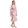 New European American Style French Design Printed Women's Casual Dress