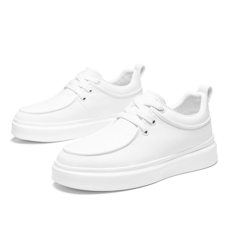 

Модные повседневные мужские туфли Классические черно-белые универсальные кроссовки для повседневного использования в офисе, на работе, на отдыхе, в бизнесе, удобные и модные 39 белый