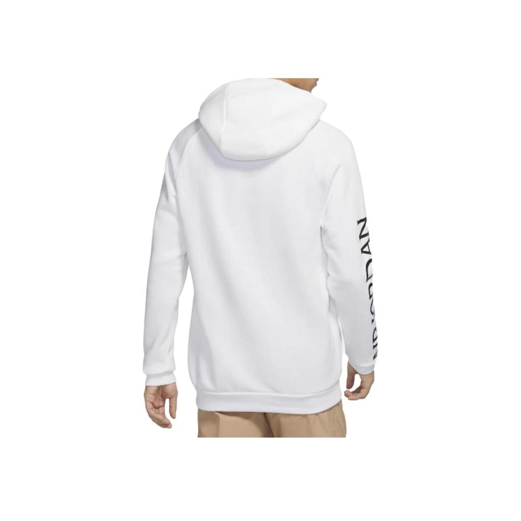 Jordan FW21 Brand Logo Regular Fit Knit Sweater Men Tops White DH9505-101