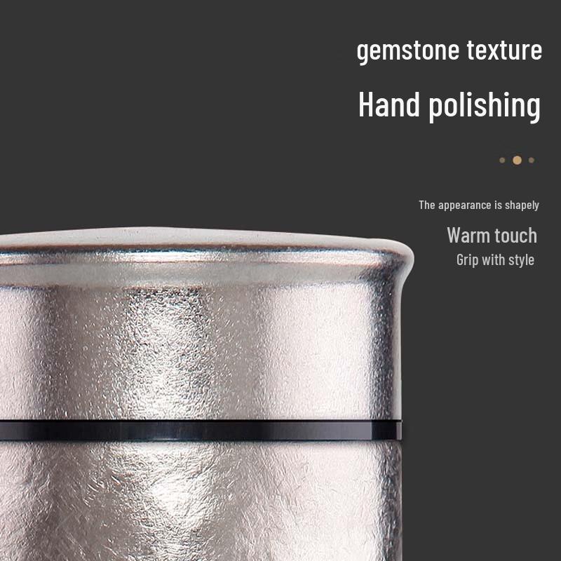 TAIC Pure Titanium Vacuum Insulated Mug with Tea Filter