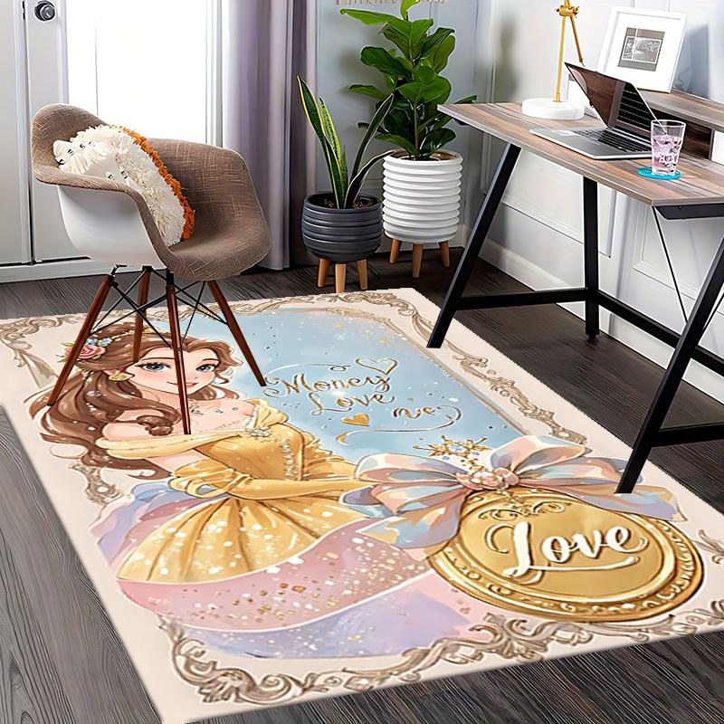 1pc Love Money Magic Carpet Rug for Bedroom Living Room Decor Sofa Home Game Area Rug Non-slip Floor Mat. D7220186