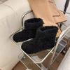 Fashion Velvet Thickened Snow Boots Women's New Warm, Non-slip and Comfortable Flat-bottomed Short Fluffy Boots