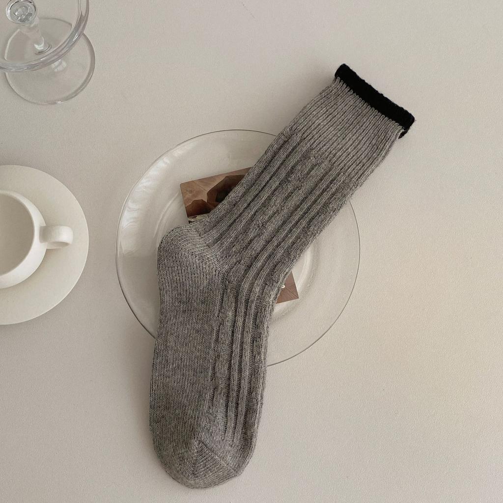 Lamb Wool Socks Fleece Thickened Confinement Socks Winter Home Sleep Socks Carpet Towel Socks Thermal Floor Socks