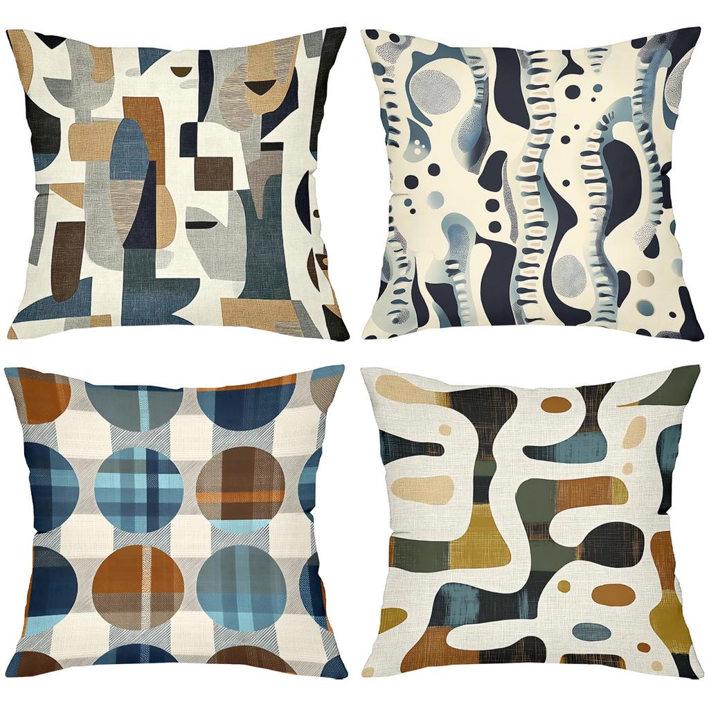 Modern Patterned Throw Pillows For Stylish Home Decor Polyester pillowcase, sofa decorative cushion cov Headboard Pillow