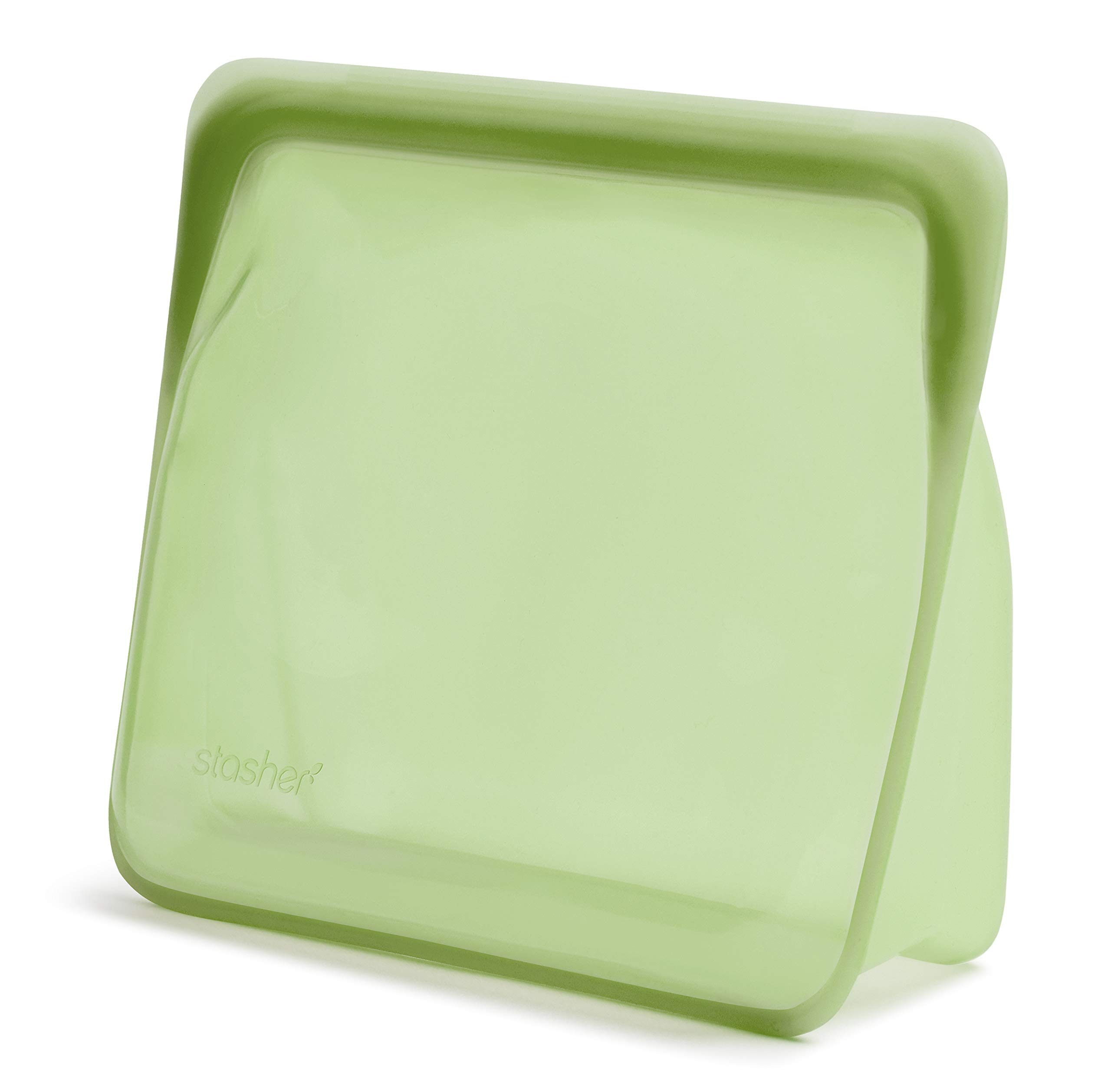Japanese Stasher Silicone for and STSULL34 [Official Retailer] Bag, Green, Stand-Up Mega, microwave, storage, cooking. зелёный
