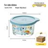 Food-Grade Transparent Glass Jar with Lid for Kimchi, Pickled Vegetables, Grains, Fruits, and Vegetables