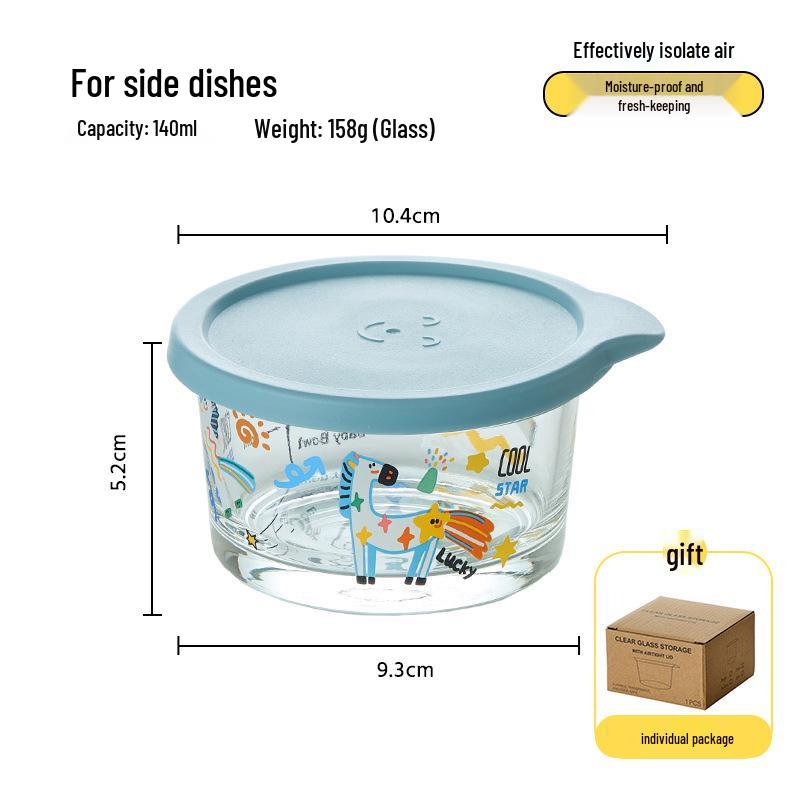 Food-Grade Transparent Glass Jar with Lid for Kimchi, Pickled Vegetables, Grains, Fruits, and Vegetables