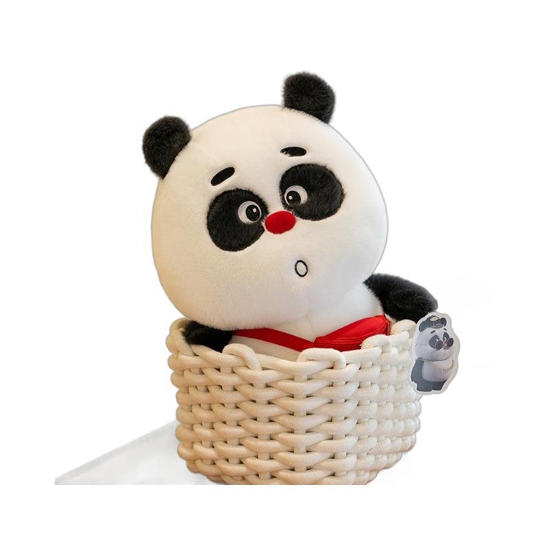 Panda Bamboo Plush Toy: Cute Backpack, Bear Pillow, Claw Machine Doll Gift