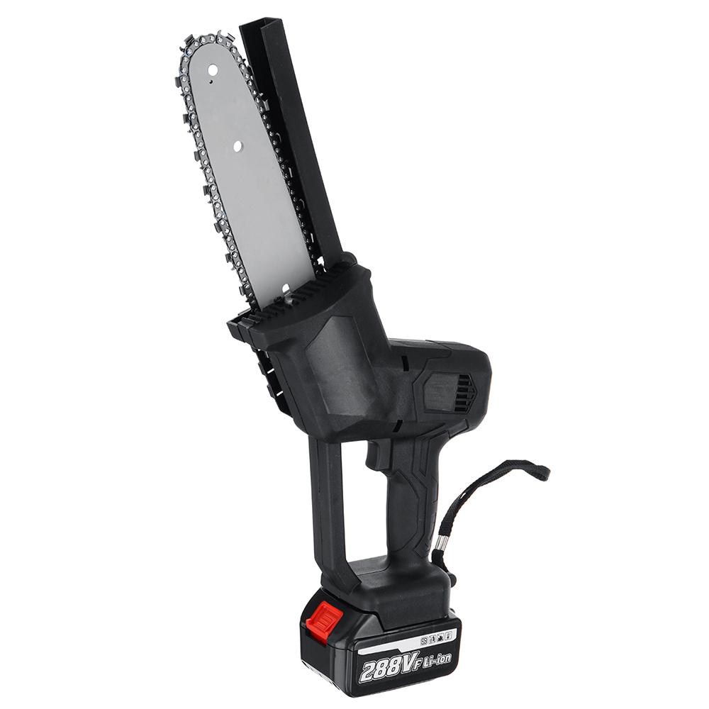 288V 8 Inches Electric Saw Chainsaw 1500W With 2PC Li-ion Battery Brushless Rechargeable Woodworking Tool Also For Battery