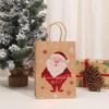 Saco de Presente de Papel Kraft de Natal com Hot Stamping - Embalagem para Doces e Lembrancinhas