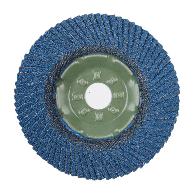 Iron Cap Blue Sand Sanding Cloth Wheel for Grinding & Polishing Metal, Stainless Steel, & Wood with Angle Grinder
