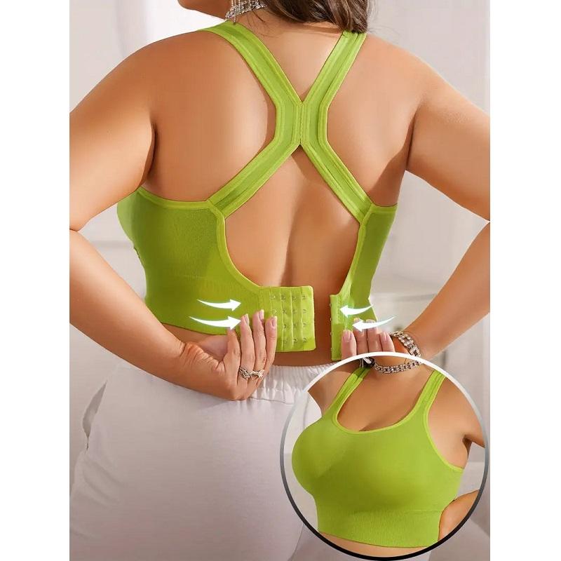 Sport-BHs für Damen Push-up Stoßdämpfend Lauf-BH Große Größen Tank-Stil Bügelfreie BHs Para Mujer Bralette