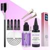 Complete UV Hair Extension Kit with Fast Cure Lamp, Invisible Glue & Remover, for Salon & DIY Hair & Lash Extensions