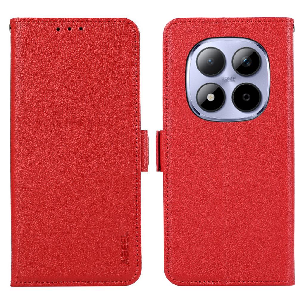 ABEEL For Xiaomi Redmi Note 15 Pro 5G (Global) Case Litchi Texture Leather RFID Blocking Phone Cover