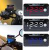 Digital Car Motorcycle Thermometer Voltmeter 3 In 1 Electronic Clock LED Watch